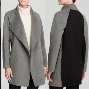 Vince Two-Tone Sweater Back Coat